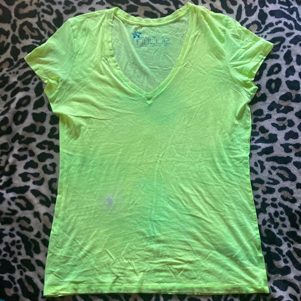 Neon v neck shirt